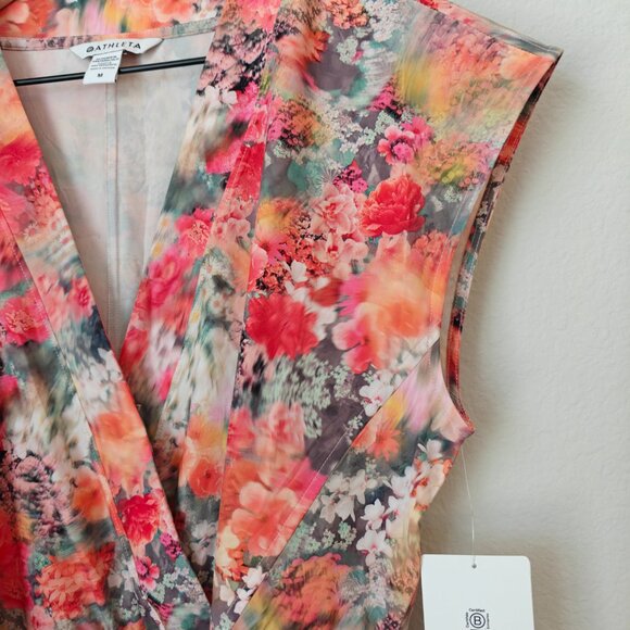 Athleta Women's Marlow Floral Bloom Romper NWT (Size Medium) Spring Athleisure - Picture 7 of 13